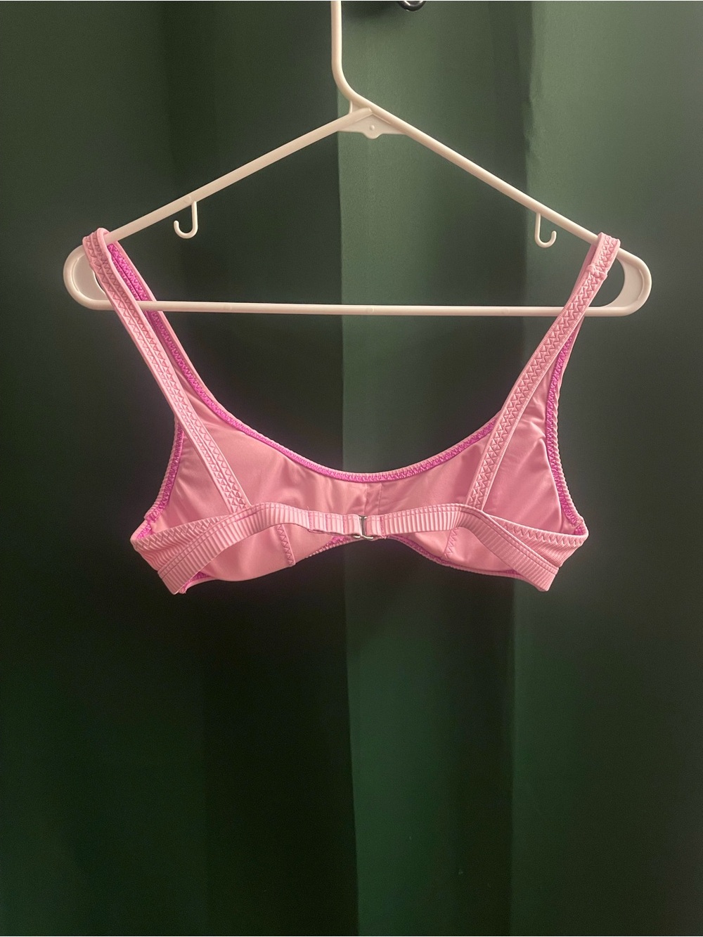 Fabletics Pink Ribbed Bikini Top - Picture 2 of 3